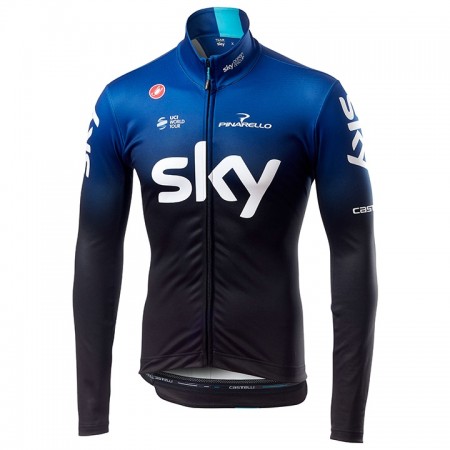 Maillot vélo 2019 Team Sky Manches Longues N001